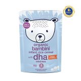 Bột ăn dặm hữu cơ  bổ sung DHA cho trẻ từ 6m Bambini Organic 125g