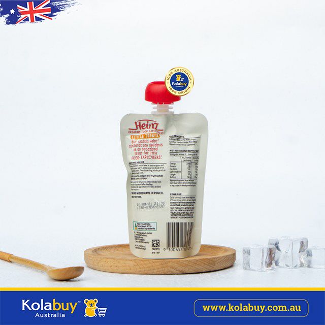 Váng sữa vị Vani cho bé từ 6 tháng Heinz Vanilla Custard Pouch 120g