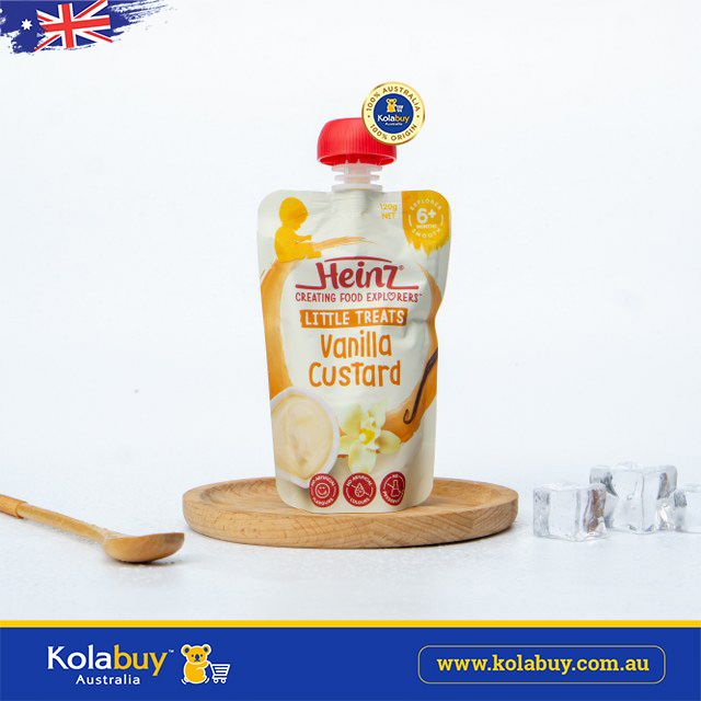 Váng sữa vị Vani cho bé từ 6 tháng Heinz Vanilla Custard Pouch 120g