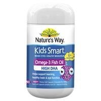 Nature's Way Kids Smart Omega-3 Fish Oil Fruity Flavour 50 Chewable Capsules