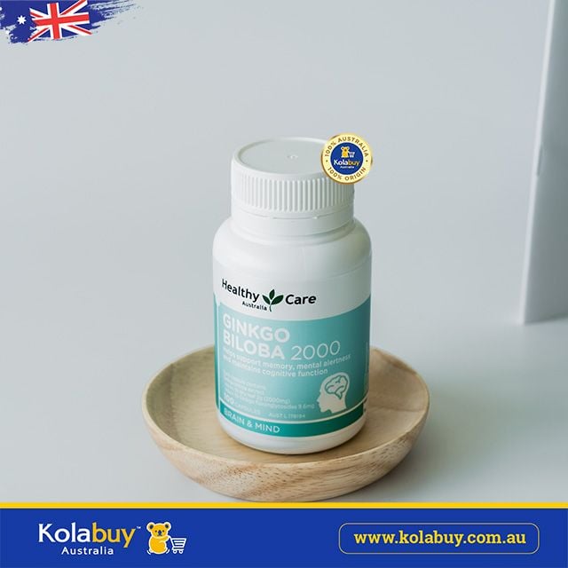 Viên uống bổ não Healthy Care Ginkgo Biloba 2000mg 100 viên