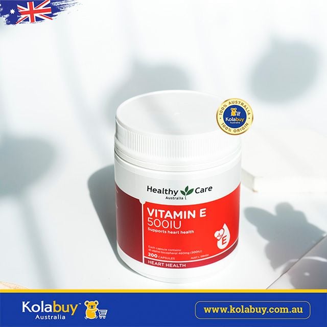 Viên uống bổ sung Vitamin E Healthy Care Vitamin E 500IU 200 viên