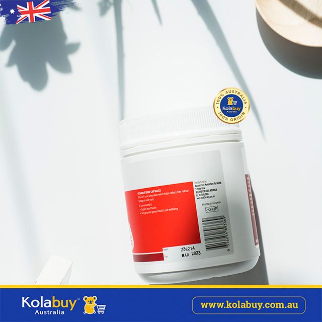 Viên uống bổ sung Vitamin E Healthy Care Vitamin E 500IU 200 viên