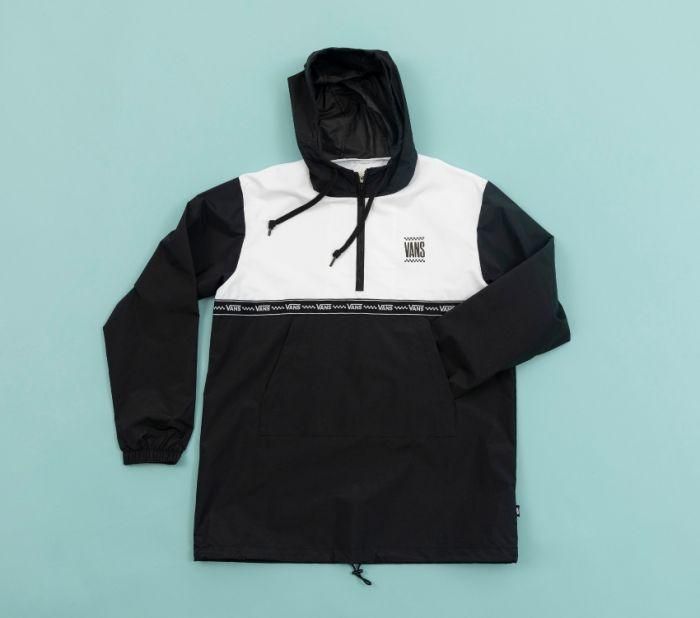 SKATE OVER BLACK/WHITE ANORAK
