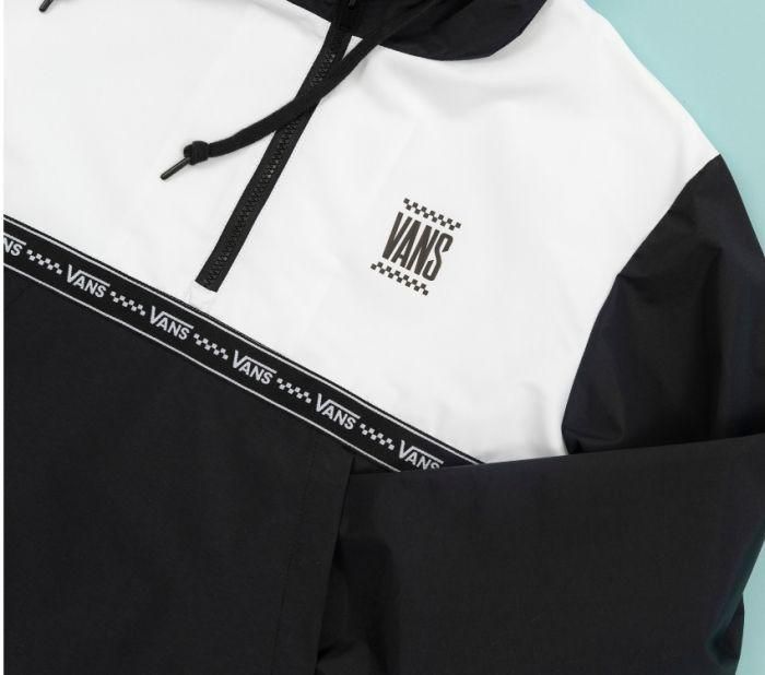 SKATE OVER BLACK/WHITE ANORAK