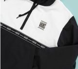 SKATE OVER BLACK/WHITE ANORAK