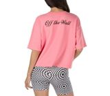 BRUSH OFF STRAWBERRY PINK SHORT SLEEVE TOP