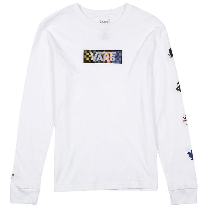 VANS X HARRY POTTER KIDS FOUR HOUSES WHITE LONG SLEEVE