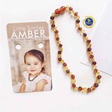 Vòng Hổ phách đeo cổ cho bé Baltic Amber Teething Necklaces Baby 33-35cm