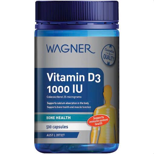 Wagner Vitamin D3 1000IU 500 Capsules