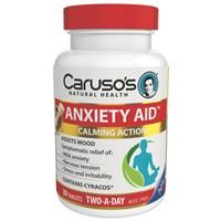 Carusos Natural Health Anxiety Aid 30 Tablets