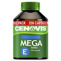 Cenovis Mega E 500IU 250 Capsules