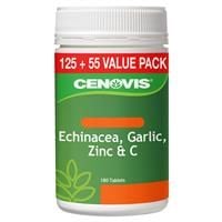 Cenovis Echinacea Garlic Zinc & C Value Pack 180 Tablets Exclusive