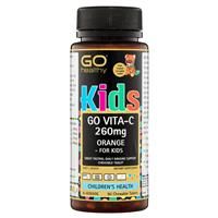 GO Healthy Kids Vita C 260mg Orange Chew Bears 60 Tablets