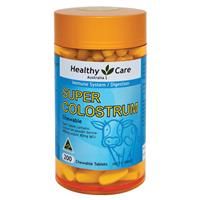 Healthy Care Super Colostrum 400mg 200 Chewable Tablets