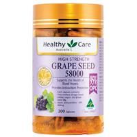 Healthy Care Grape Seed 58000 200 Capsules