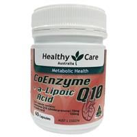 Healthy Care CoEnzyme Q10 + Alipoic Acid 60 Capsules