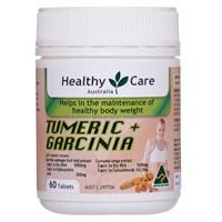 Healthy Care Turmeric + Garcinia 60 Tablets