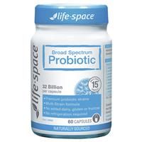 Viên uống vi sinh cho người lớn Life-Space Broad Spectrum Probiotic 60 viên