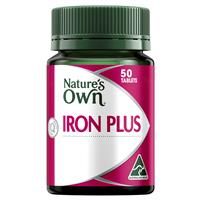 Nature's Own Iron Plus 50 Tablets