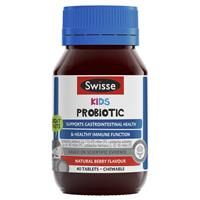 Swisse Kids Probiotic 40 Chewable Tablets