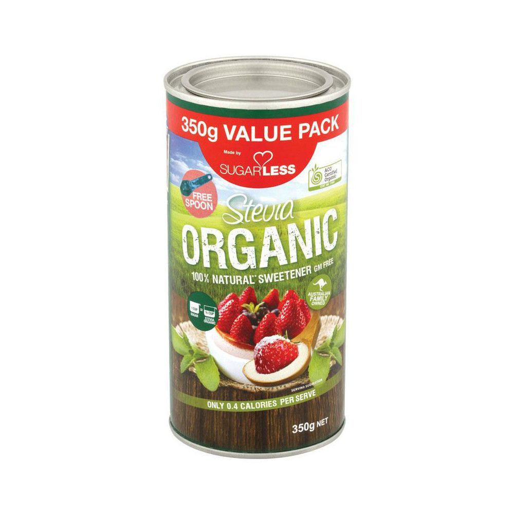 Đường hữu cơ của Úc Sugarless Stevia Organic 350g
