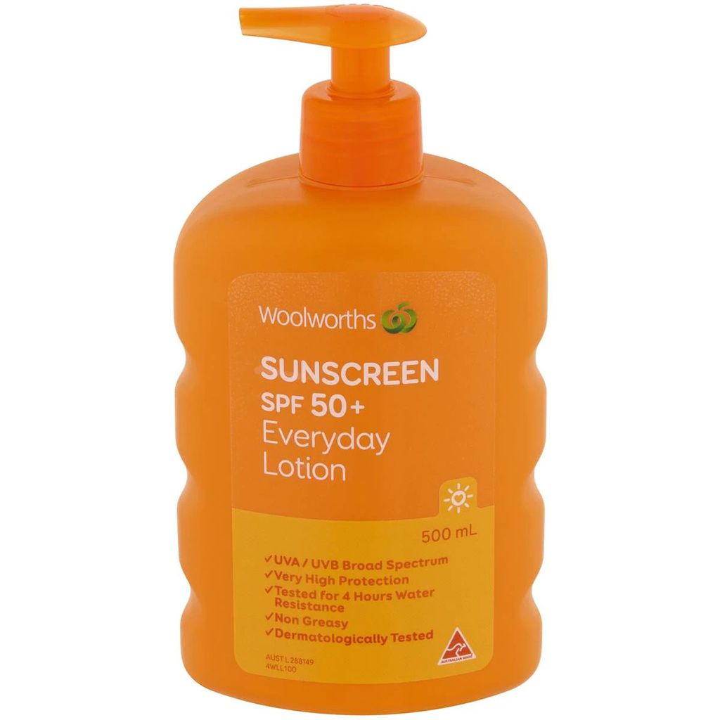 Kem chống nắng Woolworths Sunscreen Spf 50+ 500ml