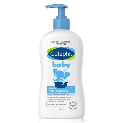 Sữa tắm gội cho bé Cetaphil Baby Gentle Wash and Shampoo 400ml