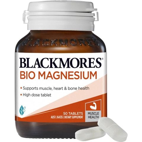Viên uống hỗ trợ cơ bắp và xương Blackmores Bio Magnesium Muscle Health 50 viên
