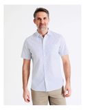 Kirkby Short Sleeve Print Shirt in White