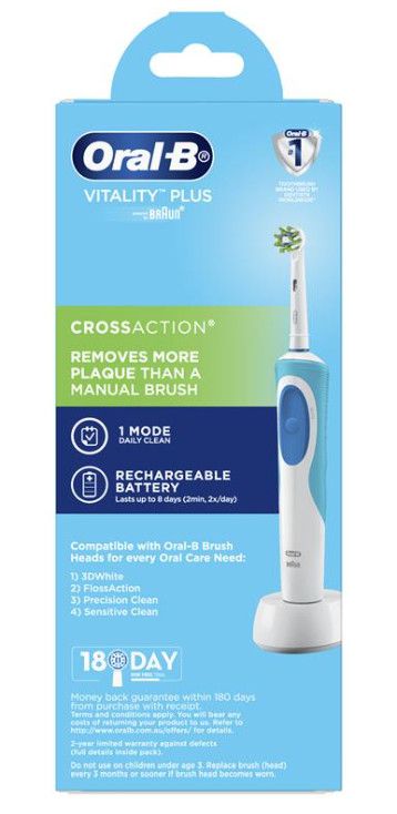 Bàn chải đánh răng điện Oral B Vitality Plus Power Toothbrush Cross Action