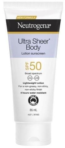 Kem chống nắng Neutrogena Ultra Sheer Body Lotion Sunscreen SPF 50 85ml