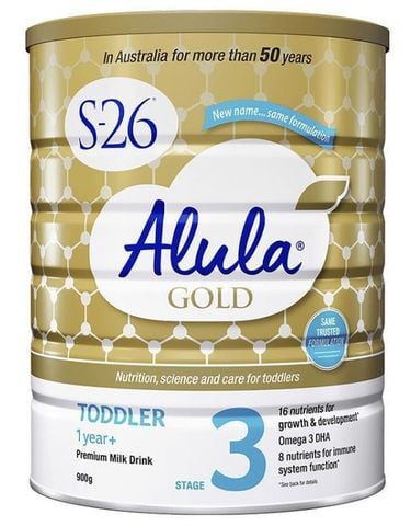 [KolaSub: Tặng 5% & 100% Freeship] Sữa bột S26 Gold số 3 của Úc cho bé từ 1-2 tuổi Alula Toddler 900g