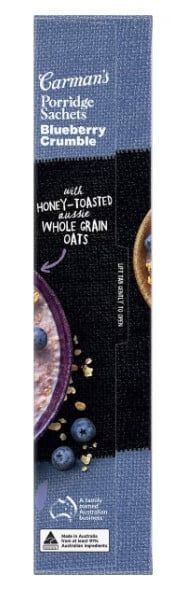 Carman's Porridge Sachets Blueberry Crumble 6 Pack