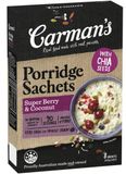 Carman's Super Berry & Coconut Gourmet Porridge Sachets 320g