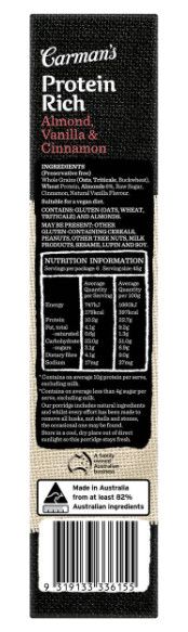 Carman's Protein Rich Porridge Sachets Almond, Vanilla & Cinnamon 6 Pack