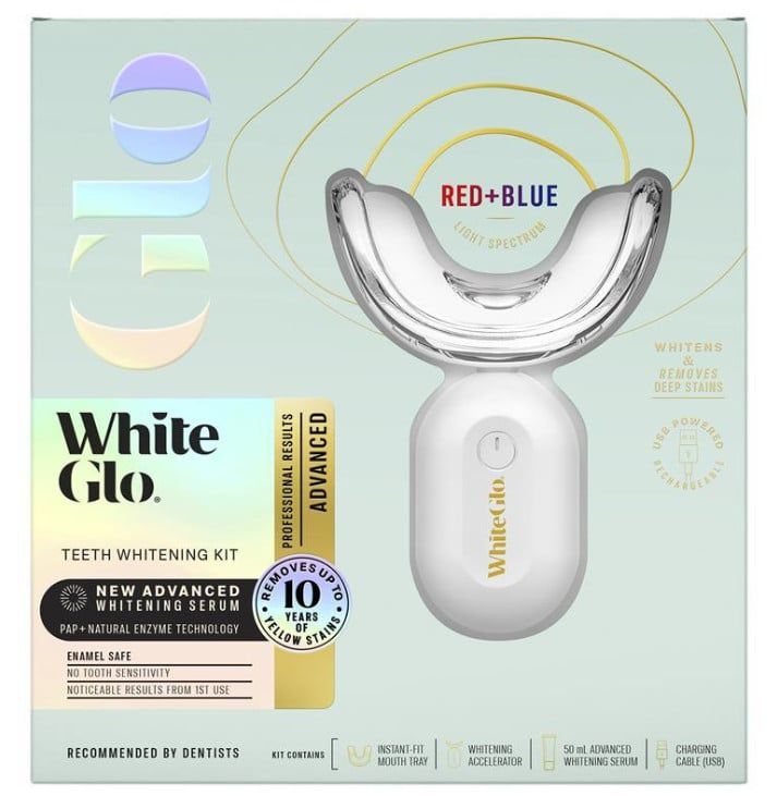 Bộ làm trắng răng White Glo Advanced Whitening Red & Blue Light Kit