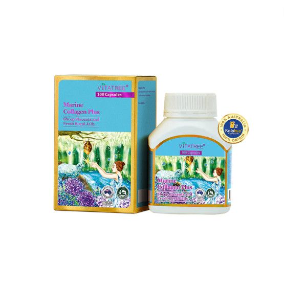 Viên uống đẹp da Vitatree Marine Collagen Plus 100 viên