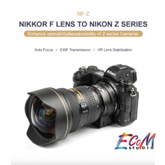 VILTROX NF-Z F-mount to Nikon Z Camera Mount Adapter - Bộ chuyển đổi ngàm lấy nét tự động VILTROX NF-Z - Ghép ống kính ngàm F với các mẫu máy ảnh Nikon Z