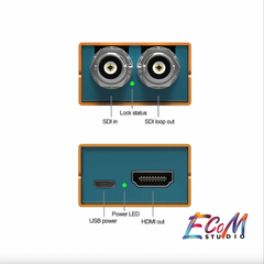 Mini SC1112 3G-SDI to HDMI Mini Converter - Bộ chuyển đổi tín hiệu nhỏ gọn , chuyển đổi từ 3G-SDI sang HDMI | | Dùng cho Sản xuất truyền hình , Quay phim , Sự kiện trực tiếp