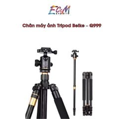 Chân máy ảnh chuyên nghiệp Tripod Beike – Q999 dùng trong livestream và quay chụp chuyên nghiệp Ecom Studio