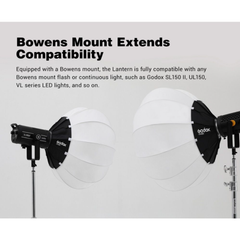 Softbox Cầu Godox 85cm CS-85D Collapsible Lantern Softbox dùng trong livestream và quay chụp chuyên nghiệp Ecom Studio