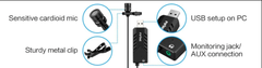 FIFINE K053 COMPUTER USB LAPEL MICROPHONE FOR SKYPE CALLS, CONFERENCING, DICTATING AND VOICE-OVER