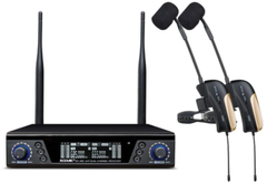 ACEMIC EX-200/ST-4 Dual channel UHF Dual Channel Wireless Saxophone Microphone,Trumpet microphone, Horn microphone