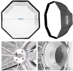 Softbox Godox Octagon Bát Giác 120cm dùng trong livestream và quay chụp chuyên nghiệp Ecom Studio