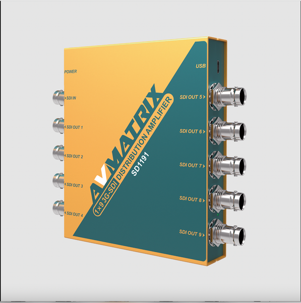 Avmatrix 1x9 3g-sdi Dağıtım Amplifikatör Splitter - Buy Sdi Distribütörü,Avmatri