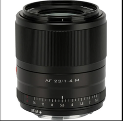 VILTROX AF23 F1.4 M Lens (Canon EF-M, Black) - Ống kính góc rộng được thiết kế cho hệ thống Canon EF-M mount | Tự động lấy nét , sử dụng trên máy ảnh mirrorless Canon EOS M