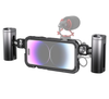 SmallRig Mobile Video Cage Kit (Dual Handheld) for iPhone 14 Pro Max 4078 - Bộ sản phẩm SmallRig sản xuất khung máy ảnh , phụ kiện | Dùng micro, đèn , ống kính