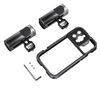 SmallRig Mobile Video Cage Kit (Dual Handheld) for iPhone 14 Pro Max 4078 - Bộ sản phẩm SmallRig sản xuất khung máy ảnh , phụ kiện | Dùng micro, đèn , ống kính