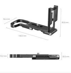 SmallRig 4211 - Foldable L-Bracket for Canon EOS R8 -  Bộ giá đỡ chữ L được thiết kế máy ảnh Canon EOS R5 , R6 | Dùng chuyển đổi giữa hướng ngang , Hướng dọc khi chụp